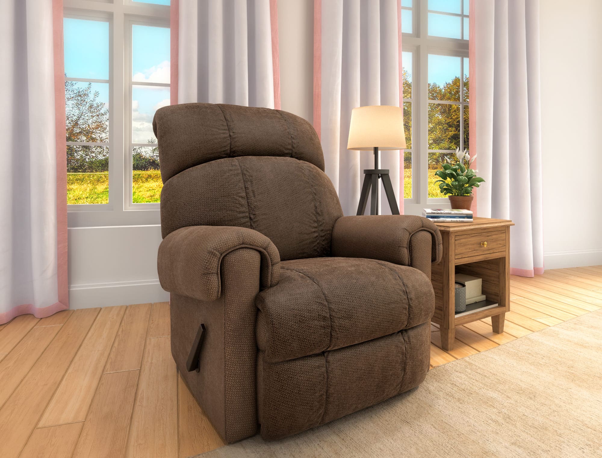 38. 3D Render of Chocolate Recliner